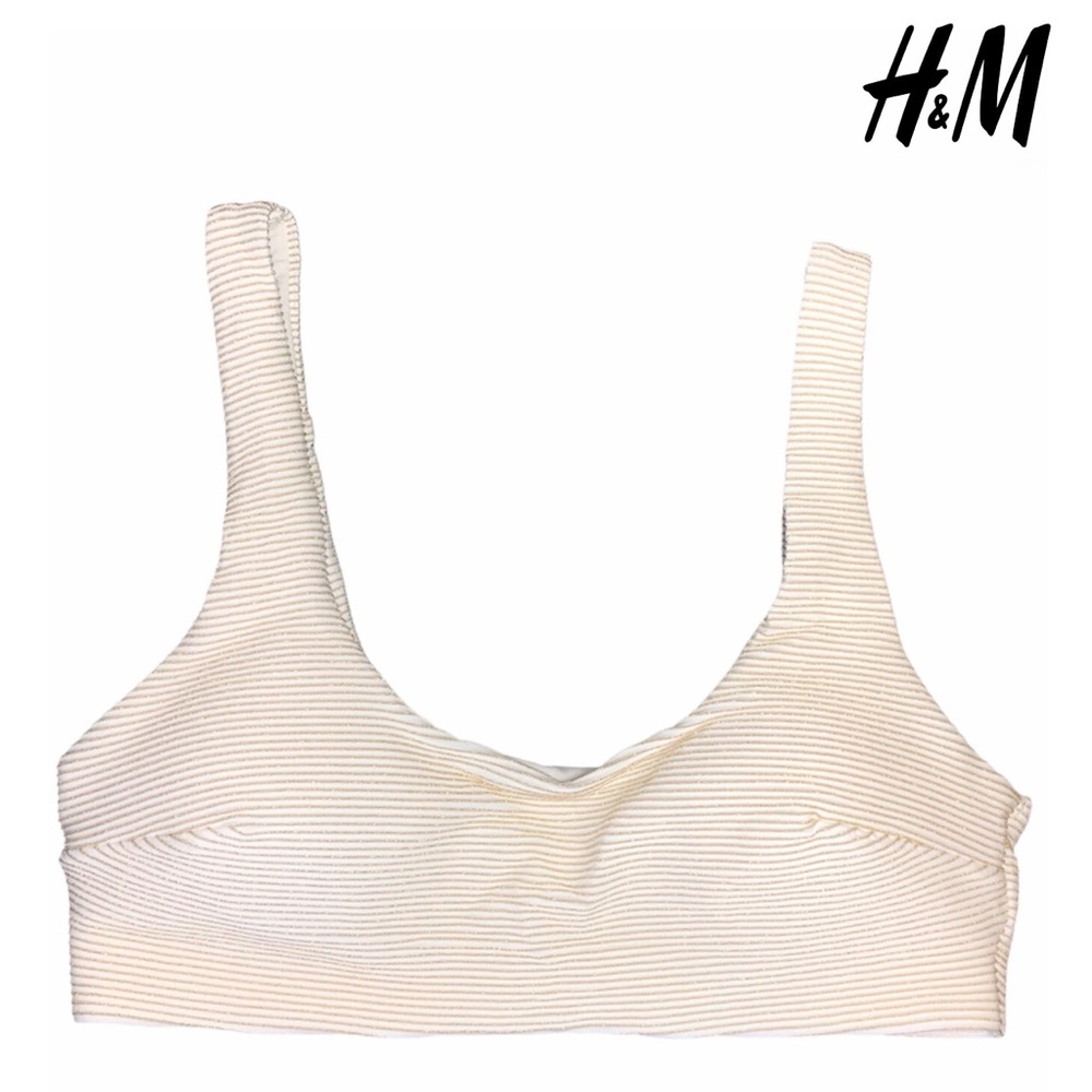 H&M Bandeau Bikini Top With Straps in Sz. 10